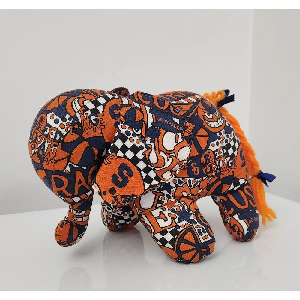 Syracuse University‎ Orange Elephant Plush Stuffed Animal NCAA Decor Grad Gift